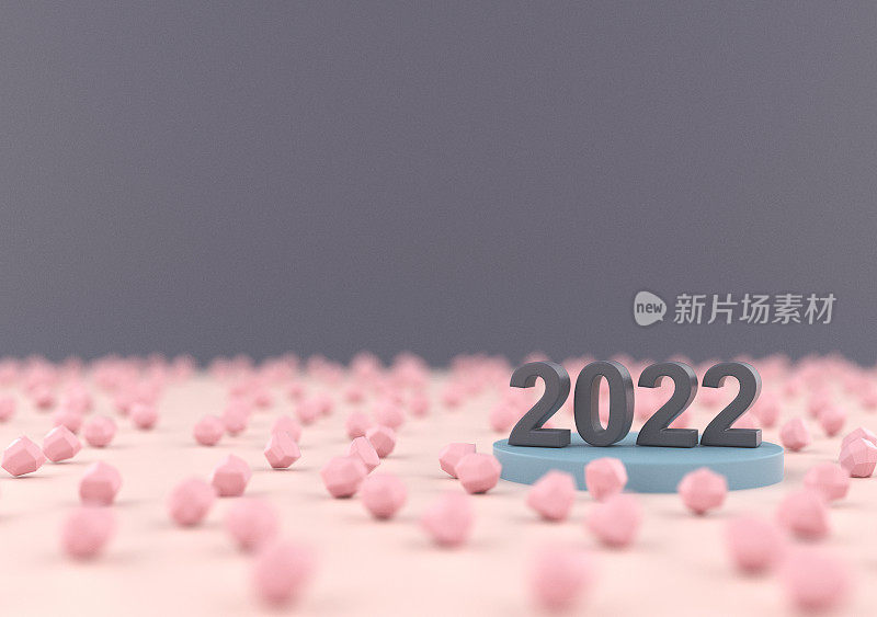 新年2022 3D渲染